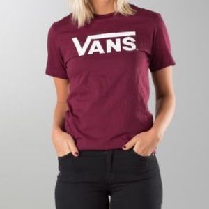 Vans Maroon Women’s T-Shirt